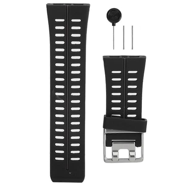 Replacement Wristband with Disassembly Tool for POLAR V800 Watch (Black White)