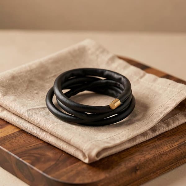 2 stk. sort flettet hårbånd PU-legering fransk stil retro