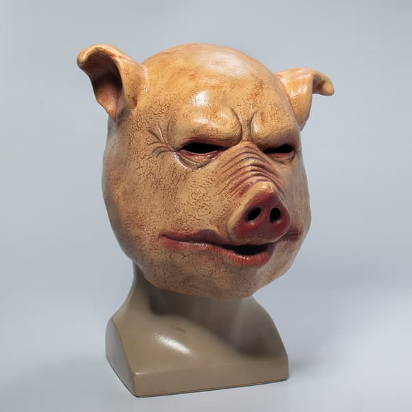 Latex Pig Mask, One Size, 26*30*25cm