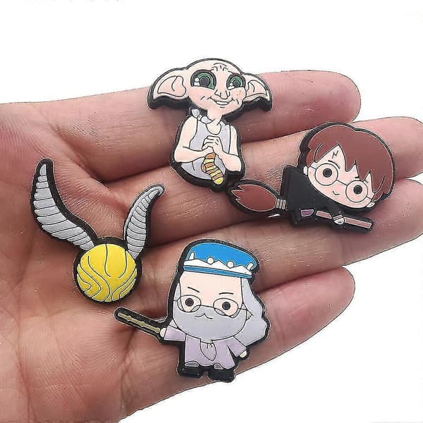 17 stk Harry Potter Sko Dekoration Charms til Børn Voksne Crocs Sko DIY Tilbehør
