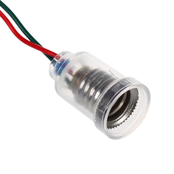 10 stk E10 LED-base skruemonterede små pærer fatninger med ledningssokkel