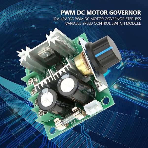 10A PWM-hastighedsregulator 12V-40V DC-motorstyringsmodul