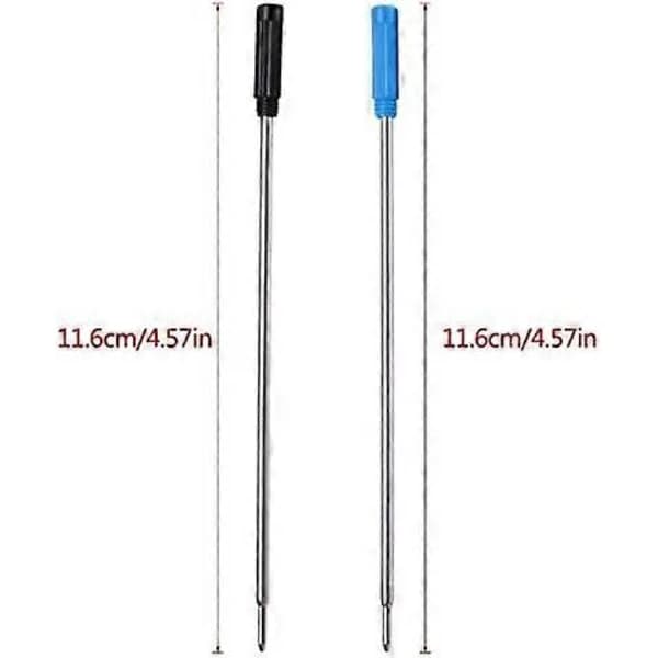 (pow yeah!) 10 st 11,6 cm Blå Kulspetspennor Refiller, Passar Cross 8513 Kulspetspennor, Medium Spets
