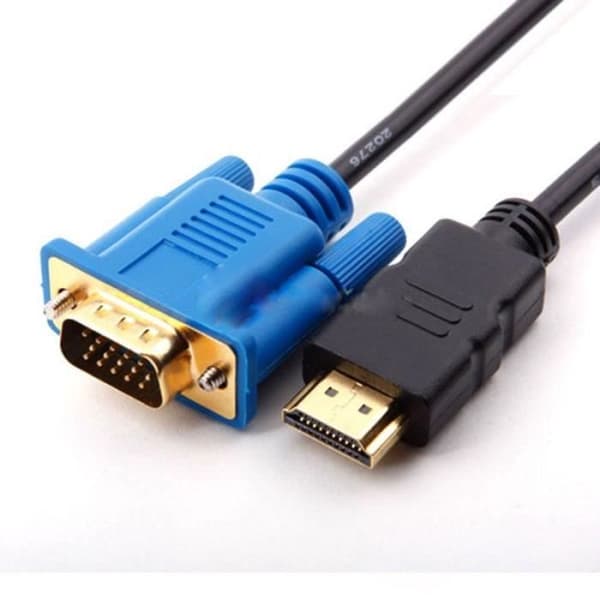 HDMI Gull Hann til VGA HD-15 Kabel 1,8m Videokabel