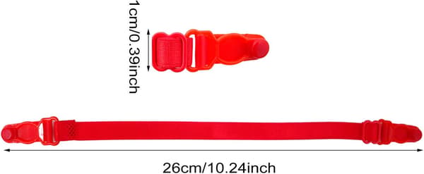 6 STK Skridsikker Elastisk Justerbar BH-Strop Holder - 6 STK
