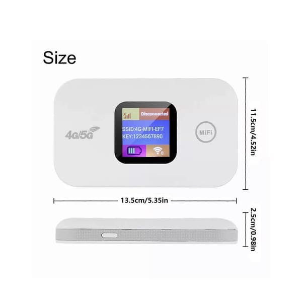 Portable Unlocked 4G LTE Wireless WiFi Router Mobile Broadband LCD MIFI Hotspot