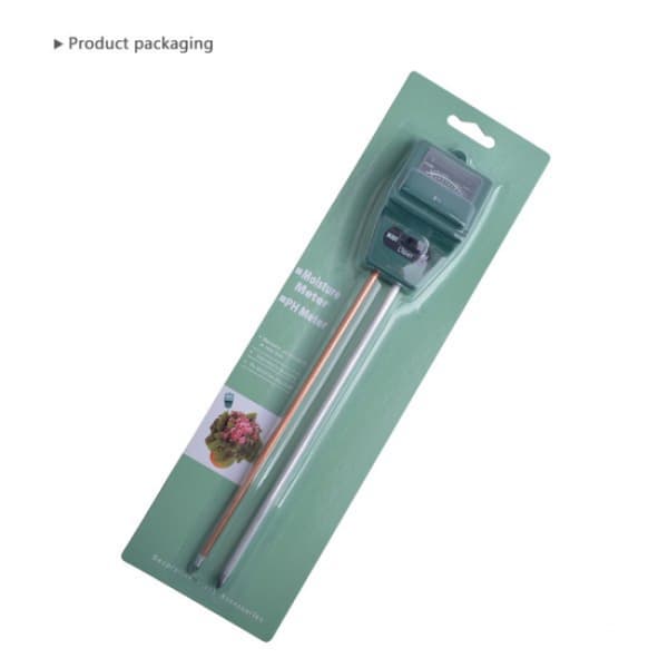 Soil acidity meter (PH), soil moisture test, light intensity