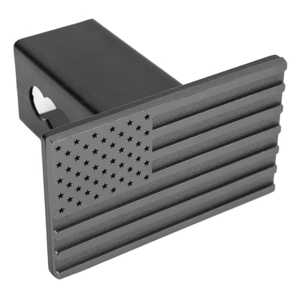 Flaggemblem Universal 5 Tommer Aluminium Stål Tilhengerdeksel Svart