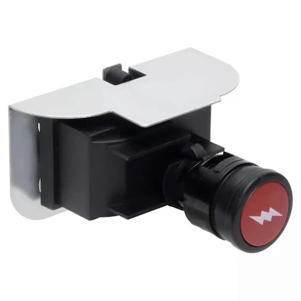 Gas Grill Ignition Kit Replacement for Weber Q1200 Q2200, 2-Pole Electronic Ignition With Button Electrode Cable, Silver
