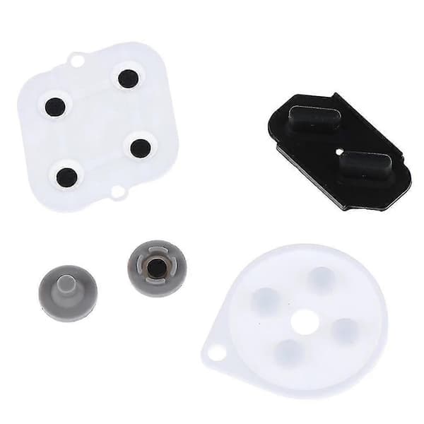 Controller Konduktiv Gummi Pad Silikone Selvklæbende Tangenter Knap Pads Kit Udskiftning Reparationsdel Til Snes Spilcontroller