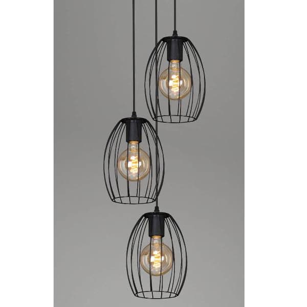 Loftlampe 3xE27 Sort Lofttræ - Stue Spisestue Soveværelse