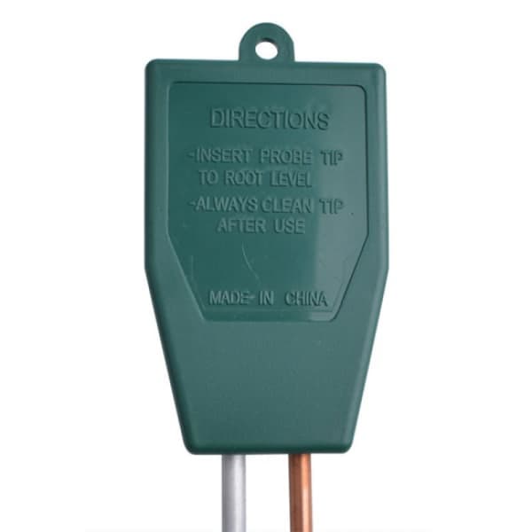 Soil acidity meter (PH), soil moisture test, light intensity