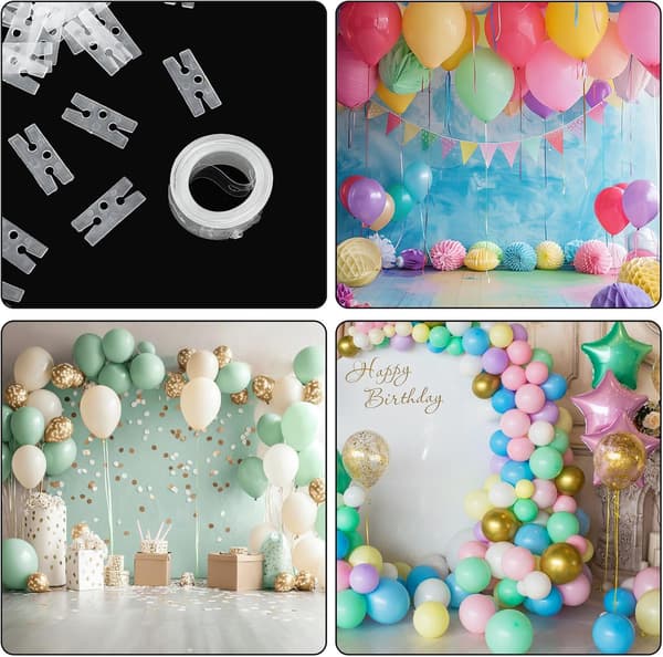 300 stk. H-formede ballonbindere til forsegling, genanvendelige forseglingsclips