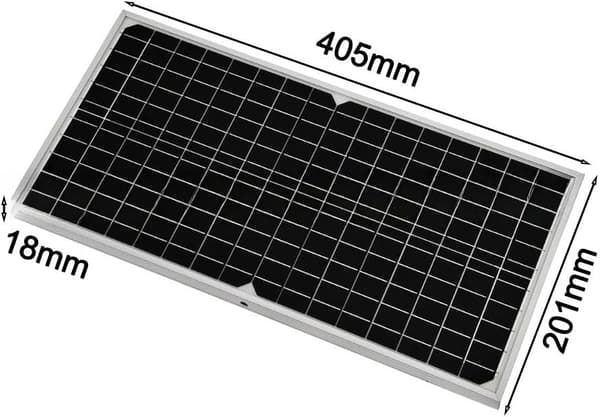 Designad hem- och DC 16W monokristallin solpanelssats med kontrollklämkabel