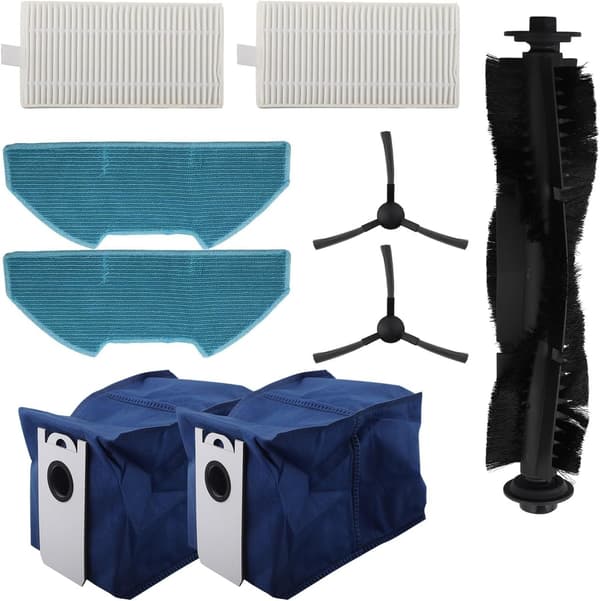 Borstmopp och påse Dustin Robotsystem (A) - Ett ersättningsfilterkit för bObsweep Ultra Vision för dammsugare A