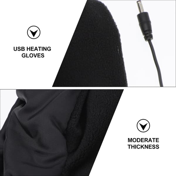 Opvarmede handsker Elektrisk håndvarmer Opvarmede motorcykelhandsker Julegave Vinterhandsker USB Opvarmede handsker