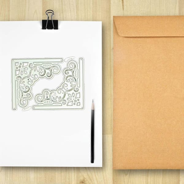 Delikat Spets Tatt Metall Skärande Stansar Scrapbook Papper Kort Bokmärken