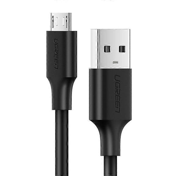USB - micro USB-kabel 2A 2m svart