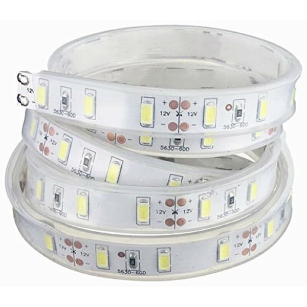 5M 5630 SMD LED-silikonstrimmel kold hvid vandtæt 12V