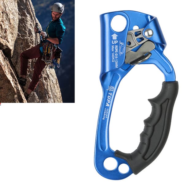Blå Multi Purpose Manuel Udendørs Bjergbestigning Træ Hånd Ascender Højre Hånd Ascender