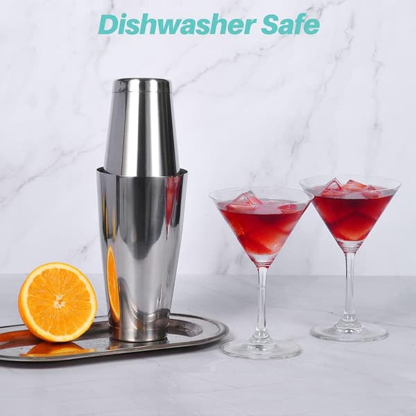 1 Sæt Cocktail Shaker Sæt, Pro Bar Shaker Sæt, Rustfrit Stål Martini Drink Mixer til Bartending – Essentiel