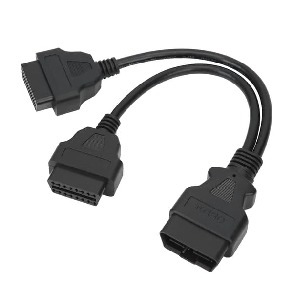 16-pinners OBD2-kabel 1-til-2 forlengelsessplitter Bildiagnostikkontakt Adapter 30 cm forlengelseslengde