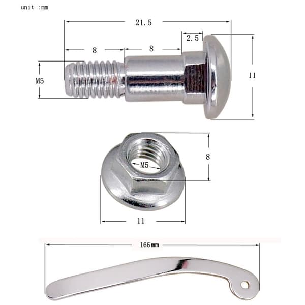 Elektrisk gitartilbehør skruer tremolo vibrato bro tailpiece