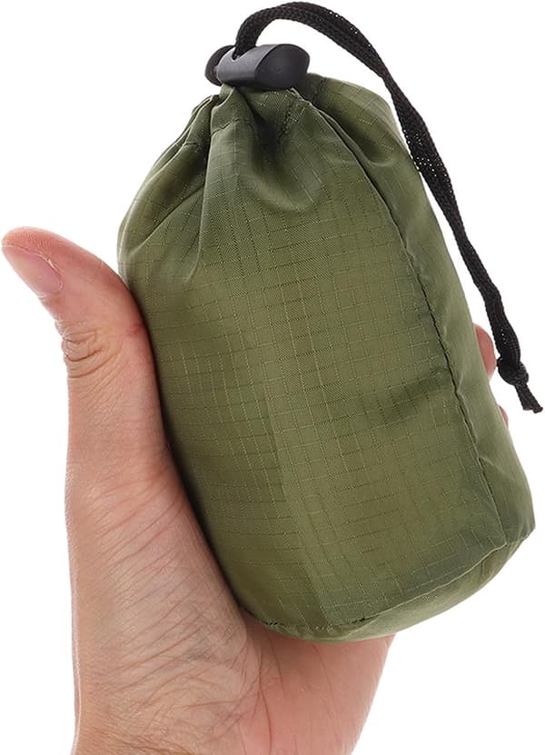4st Vattentät Nylon Regnrock Förvaringspåse Organizer med Dragsko
