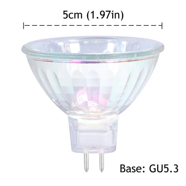 Dimmable Halogen Bulb MR16 12V 35W GU5.3 Spotlight 36° Beam Angle Warm White 4000 Hours Long Lifespan 6-pack