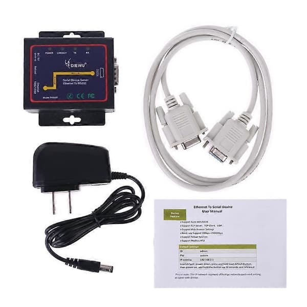 DB9 RJ45 till RS232 Ethernet TCP/IP seriell servermodul Ethernet-enhetsomvandlare