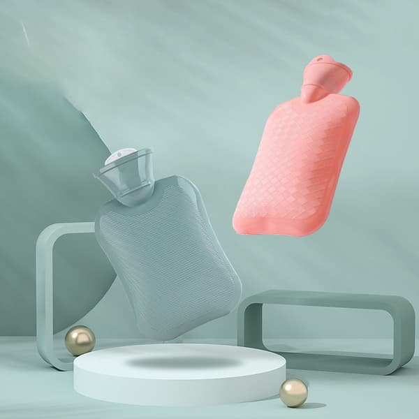 Hot Water Bottle 500/1000 ml Multifunctional Water-Filled Hand Warmer Practical Winter Accessory Grey 1000ml Gray 1000ml