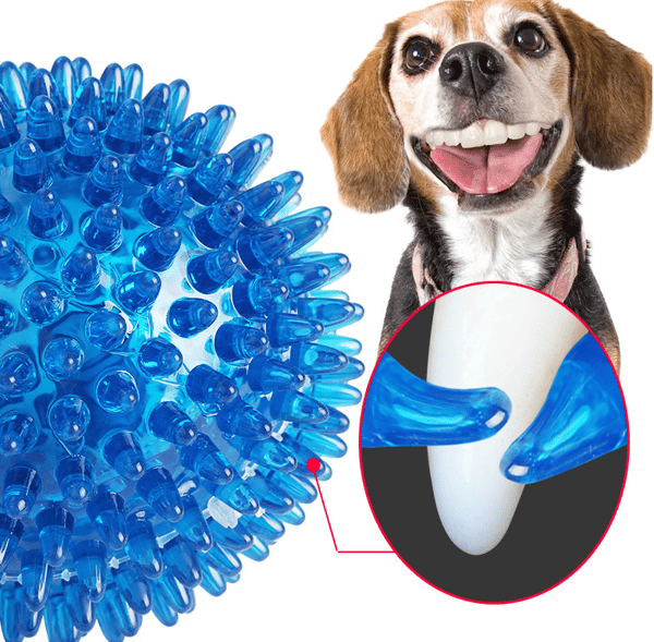 3 små 9 cm ekstruderede hundeboldslegetøj, hundetyggepigbolde, flydende
