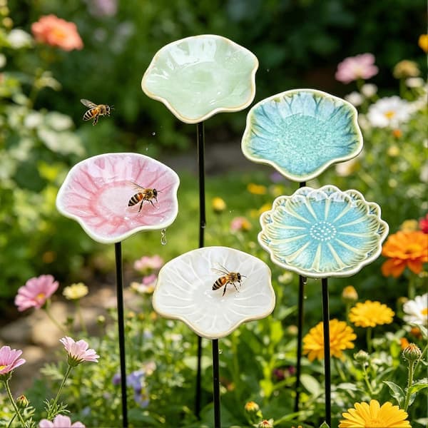 Biholder til havekunst til sommerfugle- og insektvanding C C