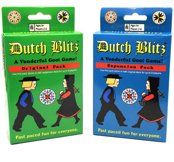 Dutch Blitz Dutch Blitz perus- ja laajennettu perhepelikorttipeli laajennukset Extensions