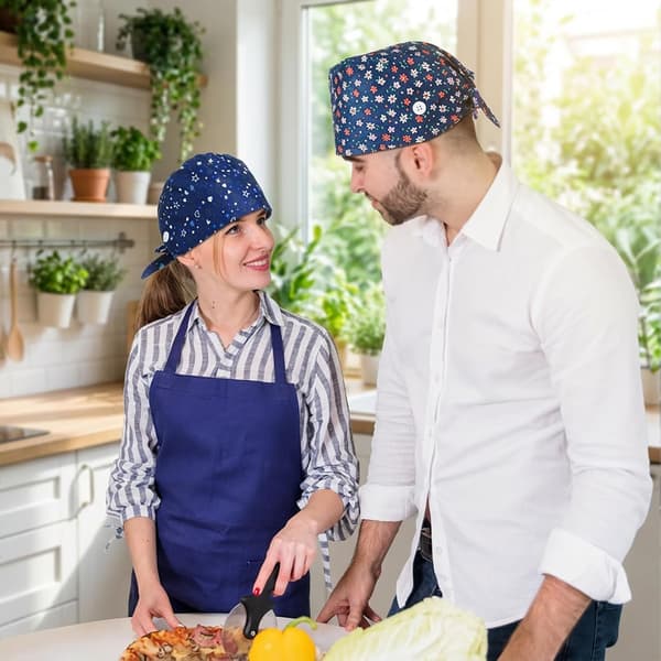2 STK Skrubbehetter for kvinner, justerbare for kvinner og menn