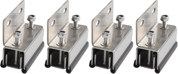 Brakett, takboksbrakettsystem og yachter, laget av solid fotovoltaisk for bobiler rustfritt stål (4 4 pieces
