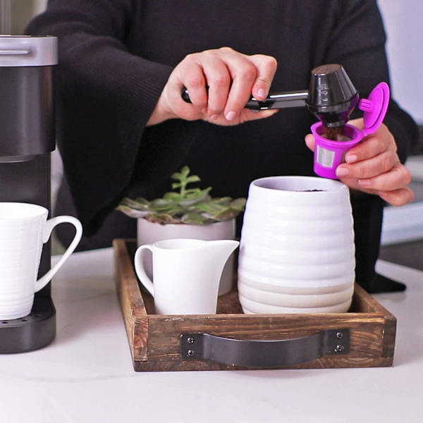 6-delt gjenbrukbart K-cup Pod kaffefilter - påfyllbar kaffe