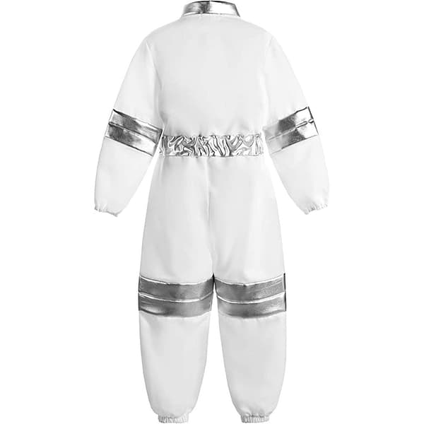 Astronautdräkt för barn, Astronauthjälm, Rymddräkt, Halloweenkostym Vit White