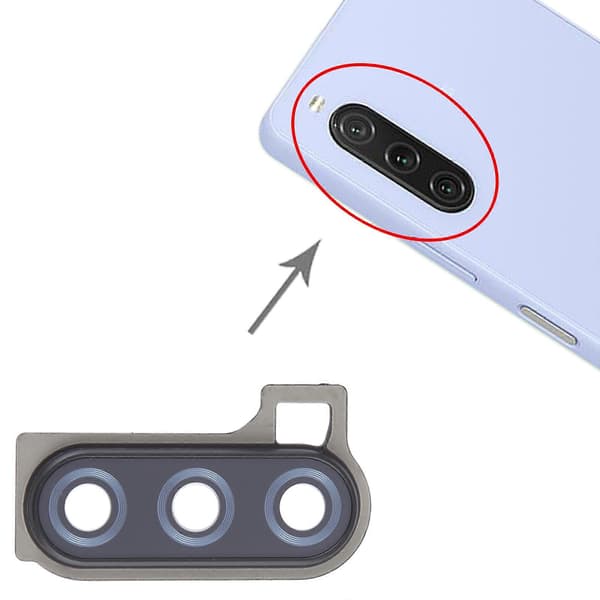 Kamerabeskyttelse kompatibel med Sony Xperia 10 V (svart)