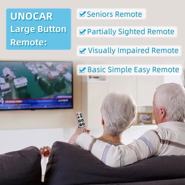 【PP】Seniors Elderly Large Button Universal Remote Control for Extra Large Jumbo Giant Remote Control, Simple and Easy to Use