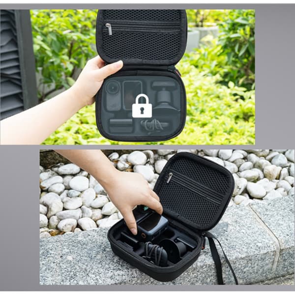 Carrying case compatible with DJI Osmo Nano - custom-shaped nylon camera pocket, shockproof and scratch-resistant, compact travel case