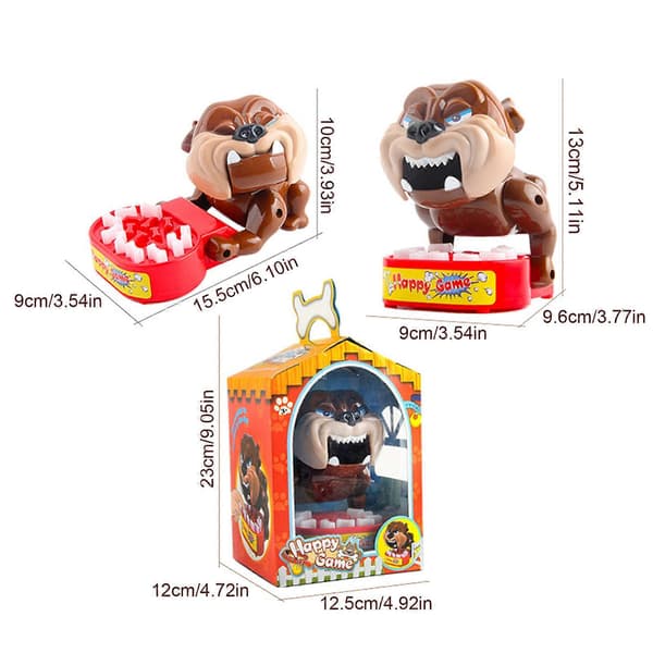 Bulldog Dentist Finger Snap Bite Fun Game Toy, 100% New