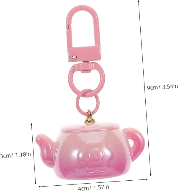 3 stk Mini Tekande Nøglering Nøglering Taske Vedhæng Kawaii Skoletaske Tilbehør Sød
