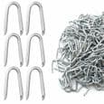 U-formede spiker for gjerder, 500g (ca. 350 stk), 25mm galvaniserte gjerdeklemmer, gjerdeklammer for YYV-gjerder