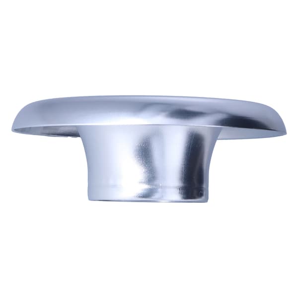 4 tommer kaldluftinntak Turbo Horn Velocity Stack Adapter Dekorasjon CNC Aluminium Biltilbehør Sølv