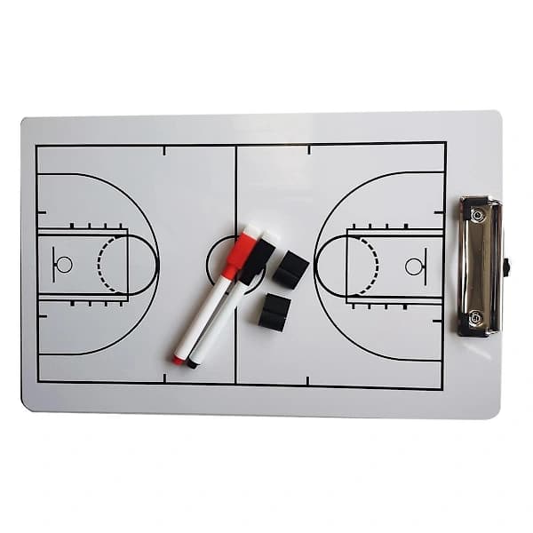 Coach Board Tørretavle til Coaching Dobbeltsidet Design Strategitavle Whiteboard til Basketball