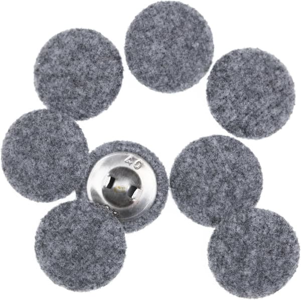 10 stk Stoffkledde Knapper med Metalløye for Drakter Kjoler Bluser Smoking Gensere Stoffknapper Grå 15mm