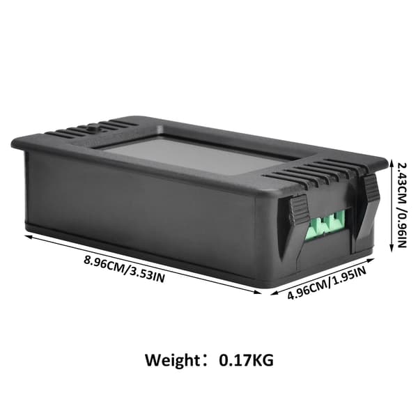 LCD Digital Amperemeter Voltmeter AC 80-260V 100A Effektmåler 6 i 1 Husholdnings El-målerpanel Åben Energimåler CT Effektmåler