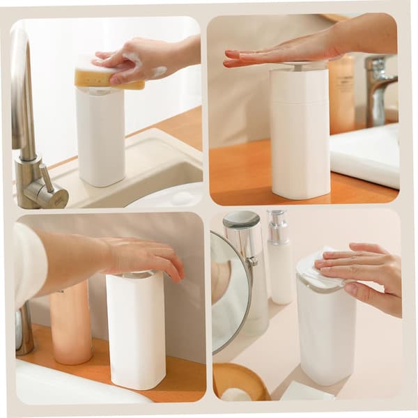 2-pack tryckpumpsdispenser, påfyllningsbar handtvålsdispenser, läckagesäkra tomma flaskor
