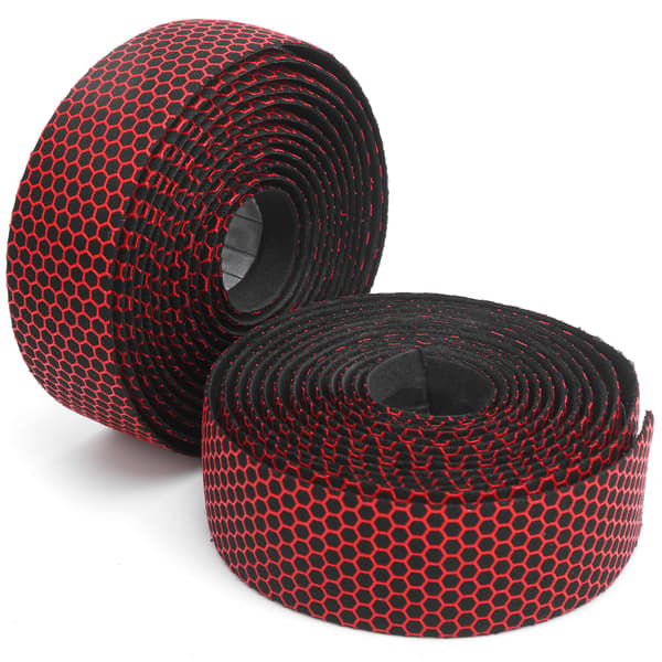 Anti-slip Elastic Bicycle Handlebar Tape Black Red